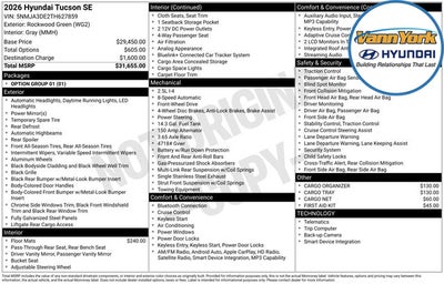 2026 Hyundai TUCSON SE