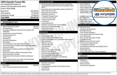 2026 Hyundai TUCSON SEL
