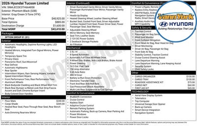 2026 Hyundai TUCSON Limited