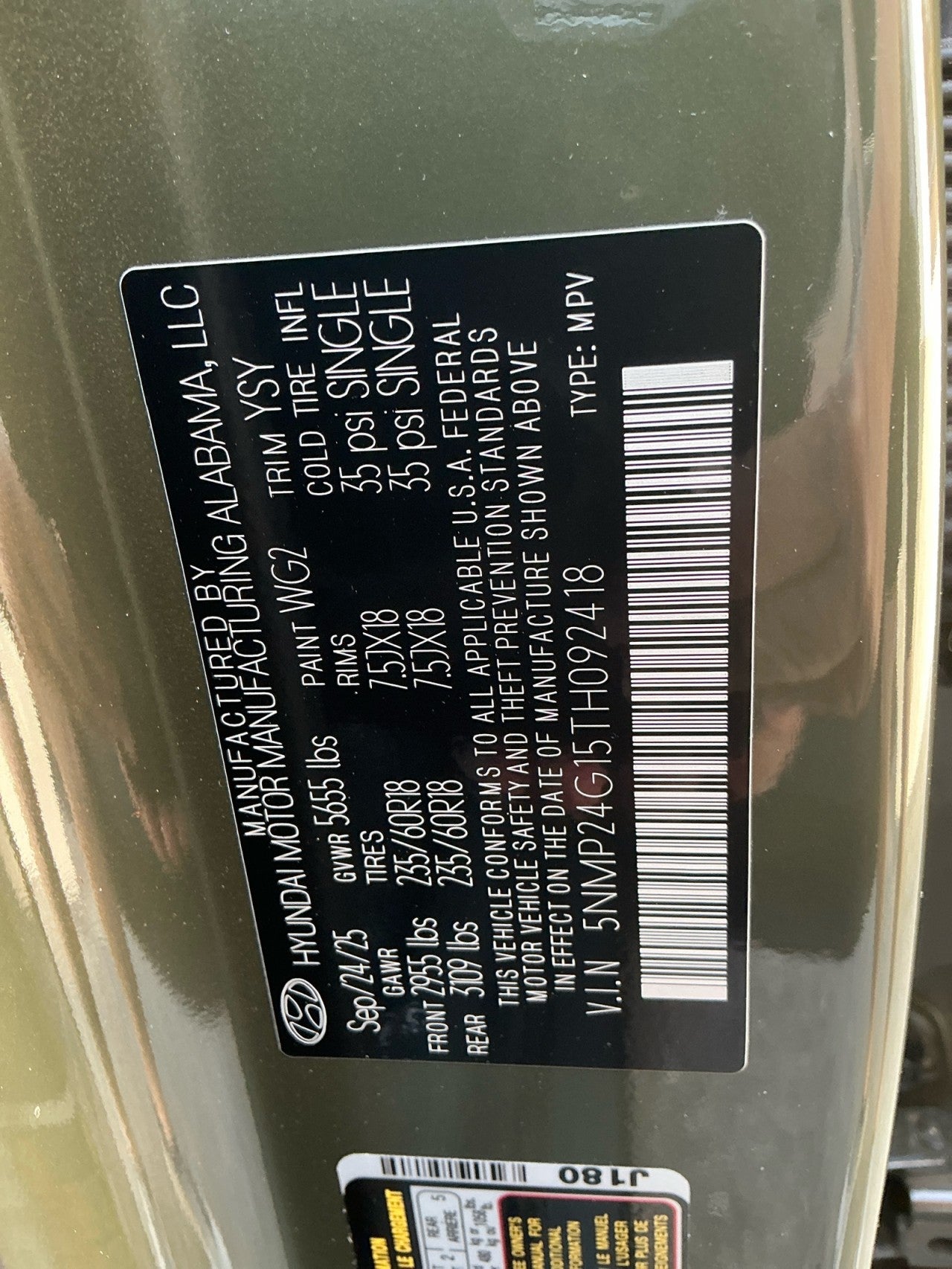 2026 Hyundai SANTA FE HYBRID SEL