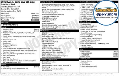 2026 Hyundai SANTA CRUZ SEL