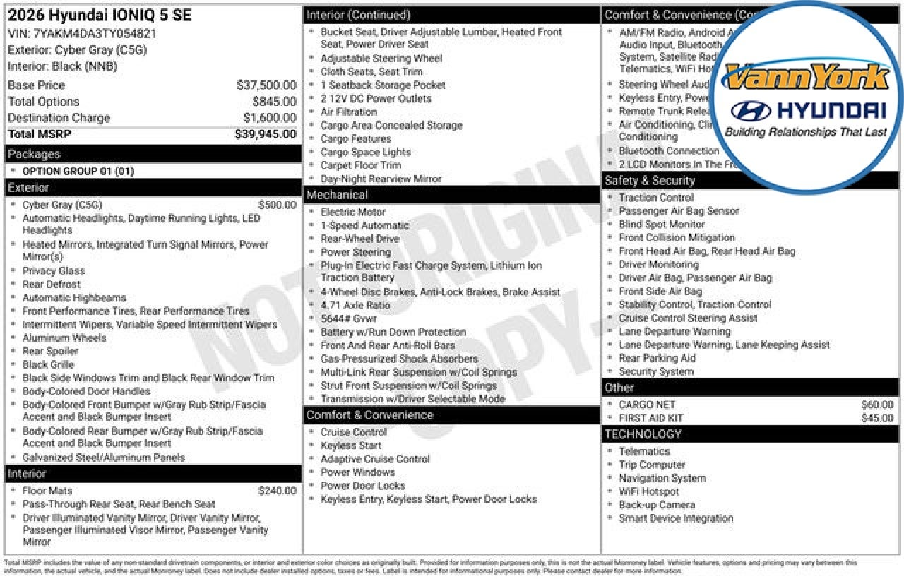 2026 Hyundai IONIQ 5 SE