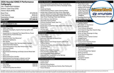 2026 Hyundai IONIQ 9 Performance Calligraphy