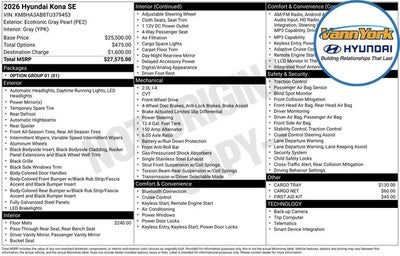 2026 Hyundai KONA SE