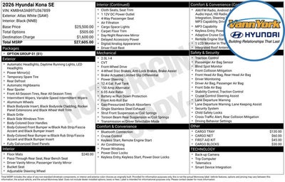 2026 Hyundai KONA SE