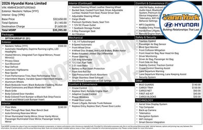 2026 Hyundai KONA Limited