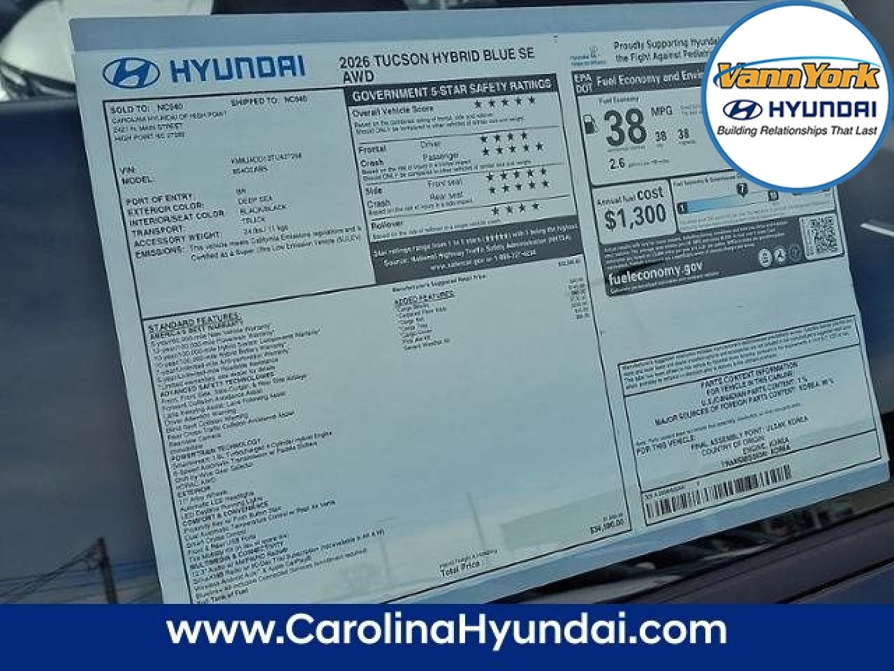 2026 Hyundai TUCSON HYBRID Blue SE