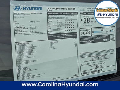2026 Hyundai TUCSON HYBRID Blue SE