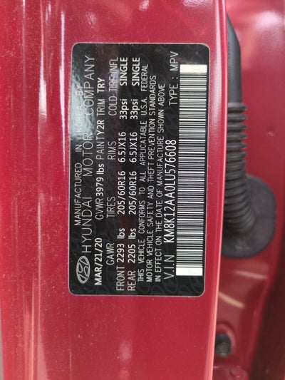2020 Hyundai KONA SE