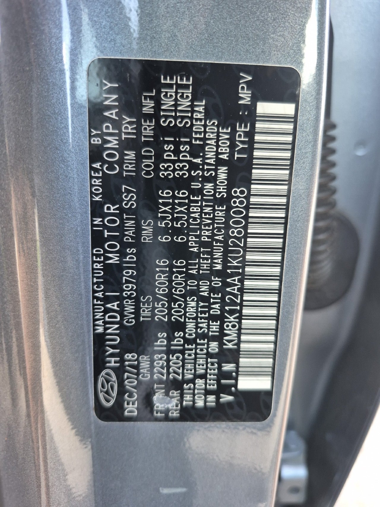 2019 Hyundai KONA SE