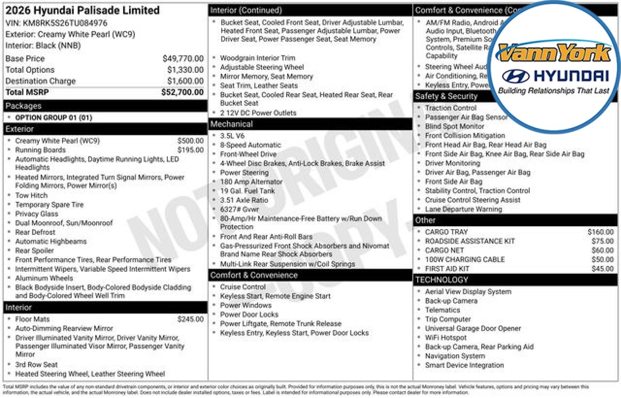 2026 Hyundai PALISADE Limited