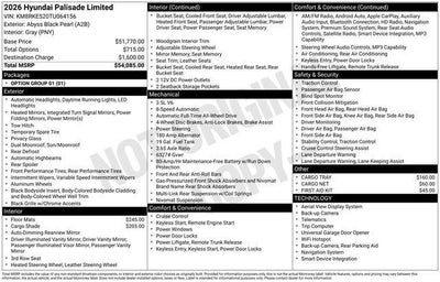 2026 Hyundai PALISADE Limited AWD