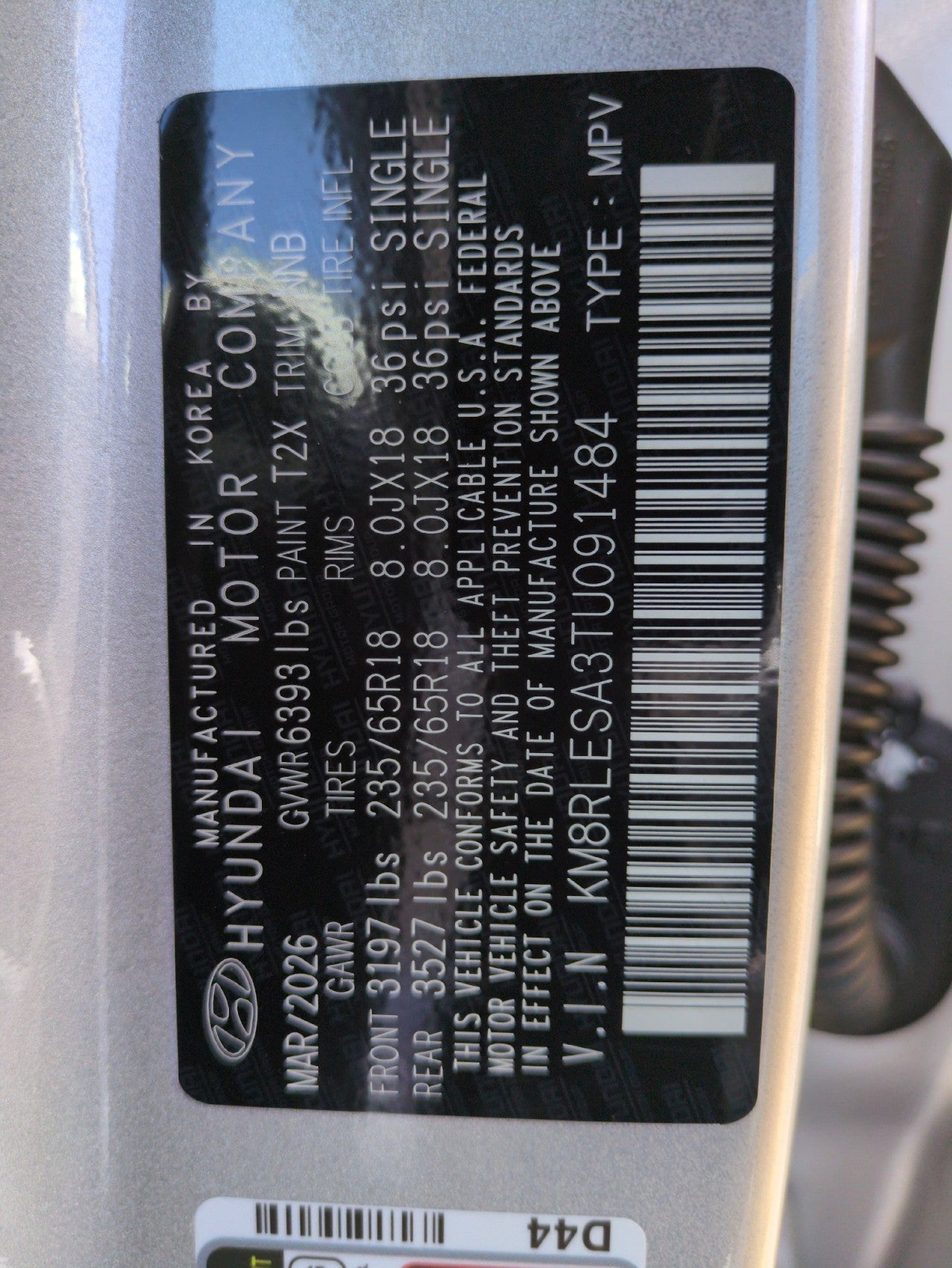 2026 Hyundai PALISADE HYBRID SEL 8P