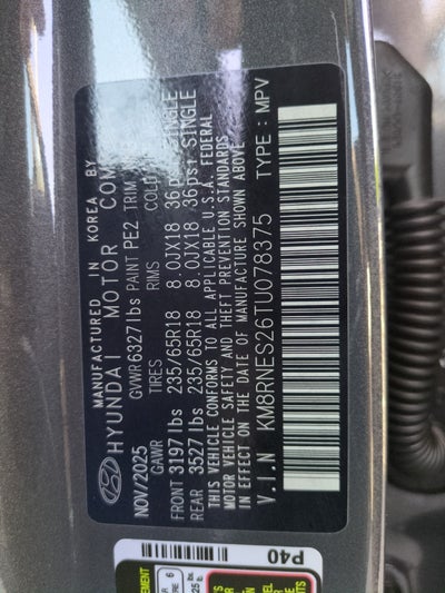 2026 Hyundai PALISADE SEL Premium AWD