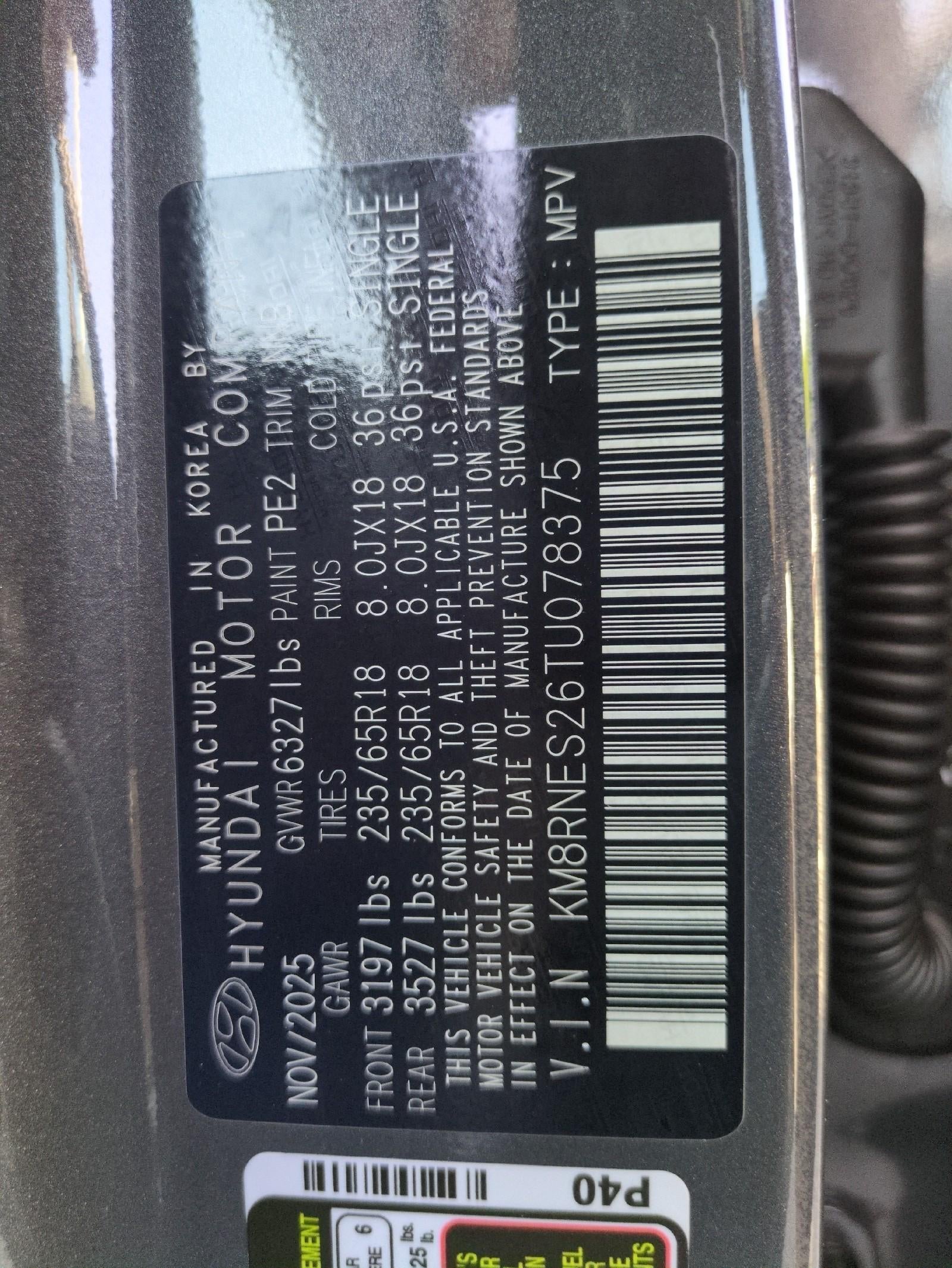2026 Hyundai PALISADE SEL Premium AWD