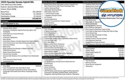 2025 Hyundai SONATA HYBRID SEL