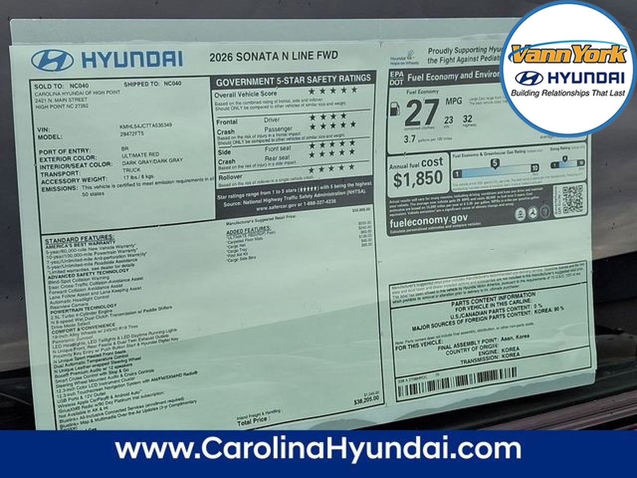 2026 Hyundai SONATA N Line