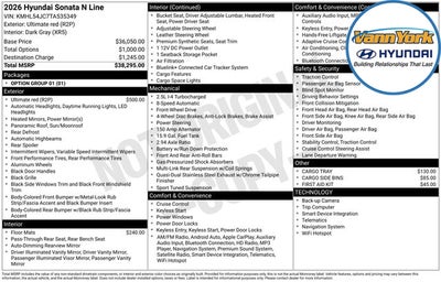 2026 Hyundai SONATA N Line
