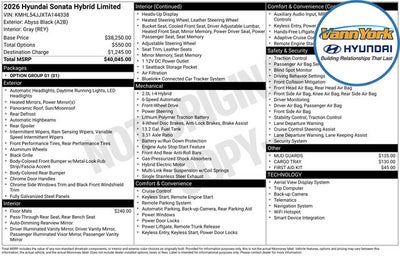 2026 Hyundai SONATA HYBRID Limited