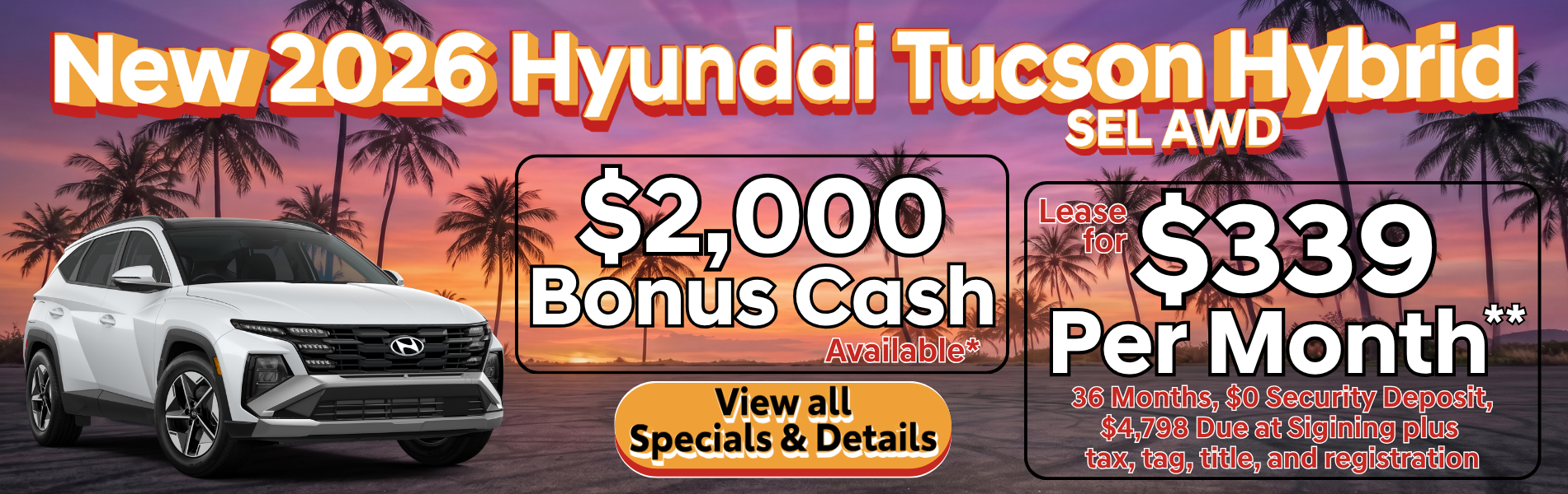 New 2026 Hyundai Tucson Hybrid SEL AWD 