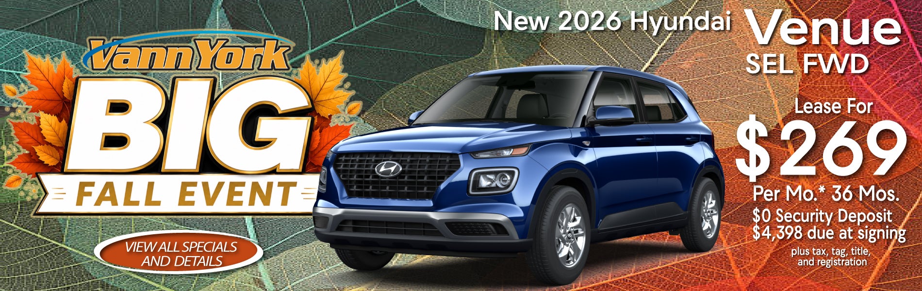 2026 Hyundai Venue SEL FWD Special