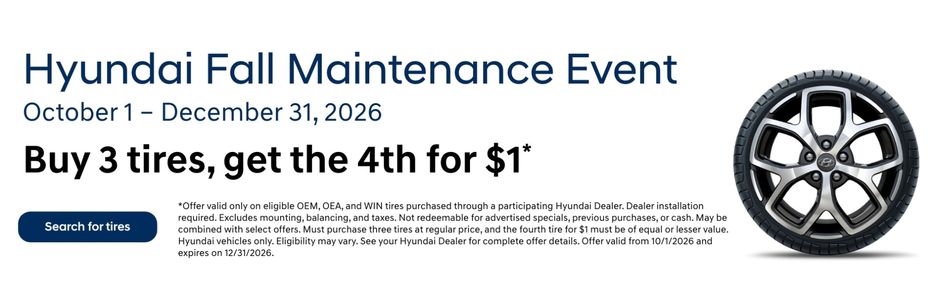 Hyundai Fall Maintenance Event