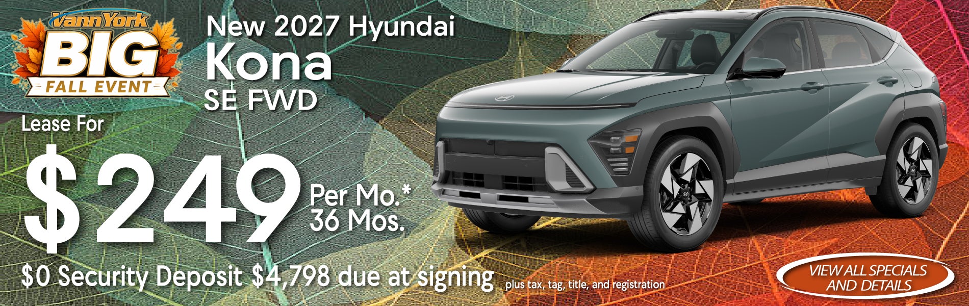 New 2026 Hyundai Kona SE FWD Special