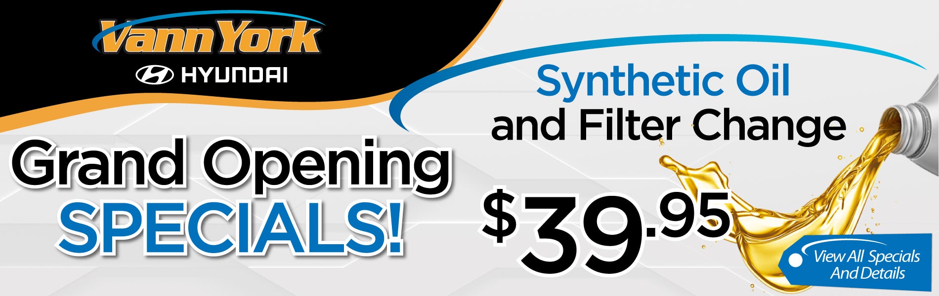 $39.95 Synthetic Oil and Filter Change 